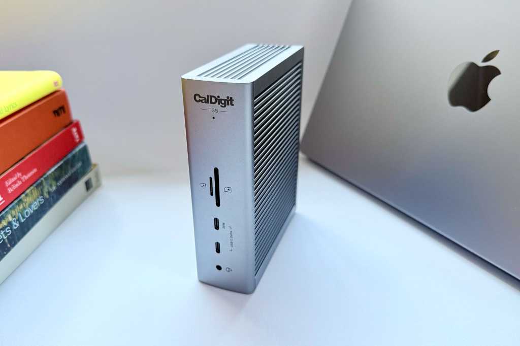 CalDigit TS5 Thunderbolt 5 Dock front angle