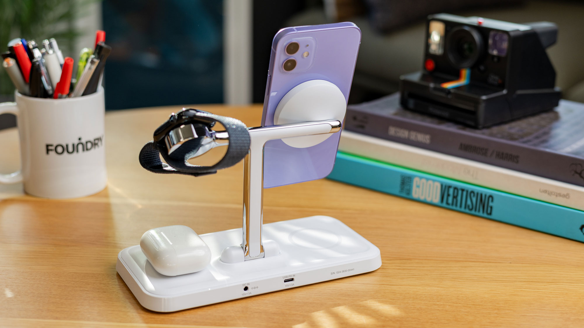 HyperJuice Next Qi2 4-in-1 Magnetic Charging Stand – Charge two iPhones at the same time