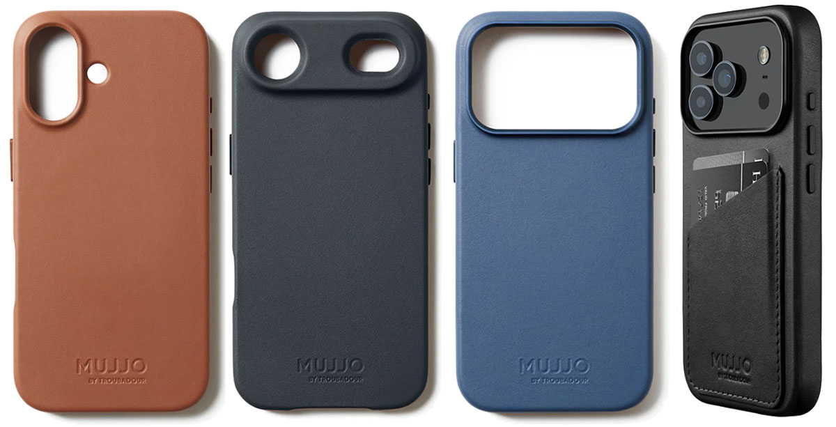 Mujjo Full Leather Wallet Case for iPhone 17 Pro – Best leather iPhone 17 case with wallet card holder