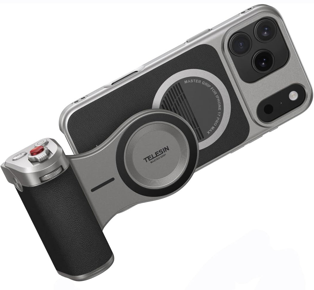 Telesin Master Grip for iPhone 17 Pro and Max – Case and custom camera grip