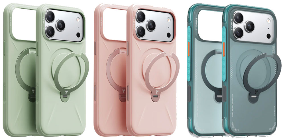 Torras Ostand Q3 Silicone and Air Cases for iPhone 17