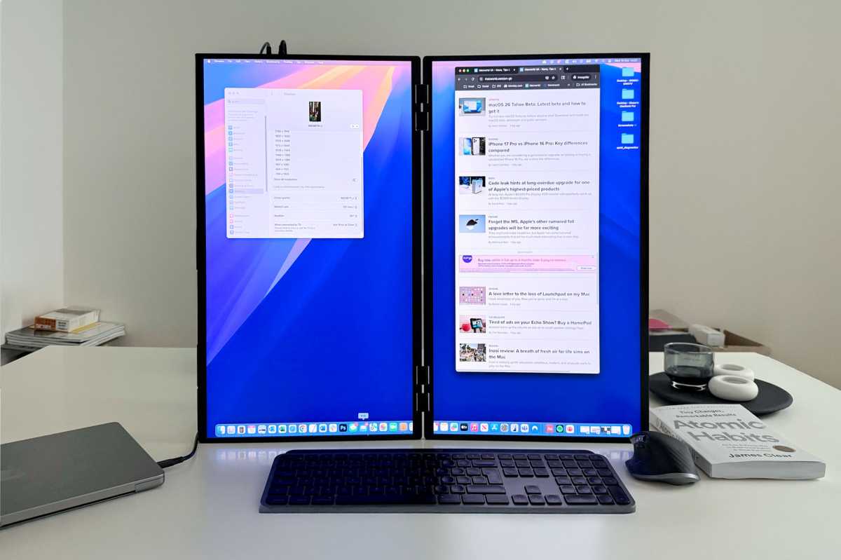 UPerfect Delta Mega Dual Screen Portable Monitor Portrait