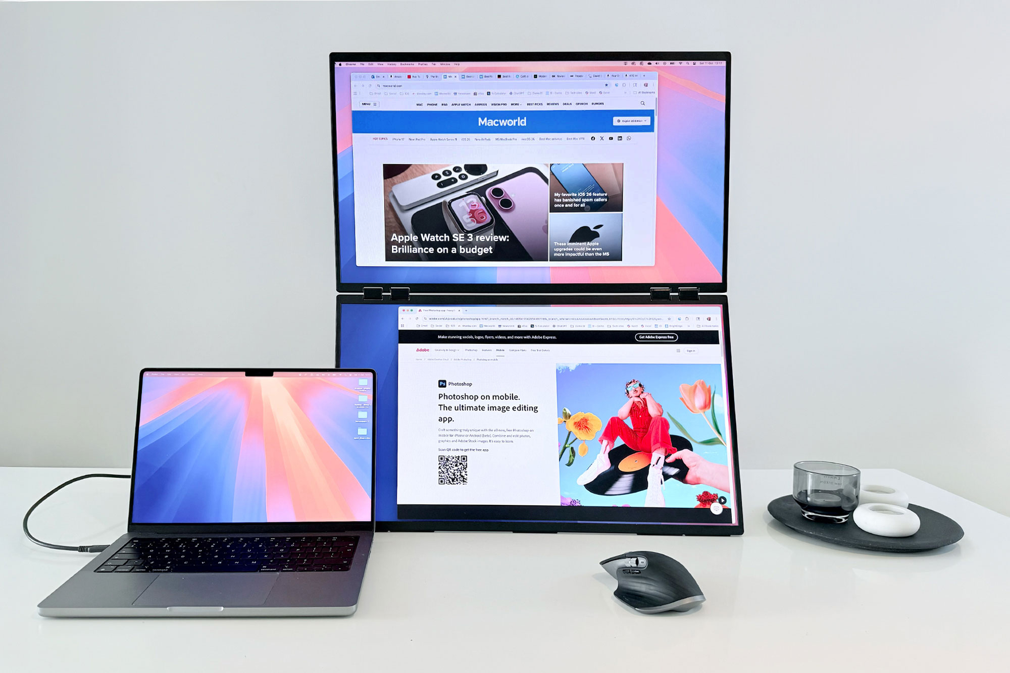 UPerfect Delta Max & Delta Mega: Stacked dual-screen monitors