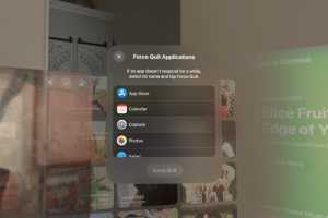How to force-quit an app on Apple Vision Pro