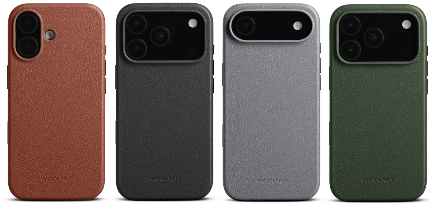 Woolnut Leather Cases for iPhone 17